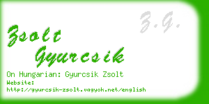 zsolt gyurcsik business card